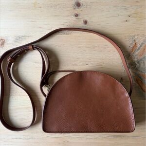 Madewell tan Leather Crossbody Bag